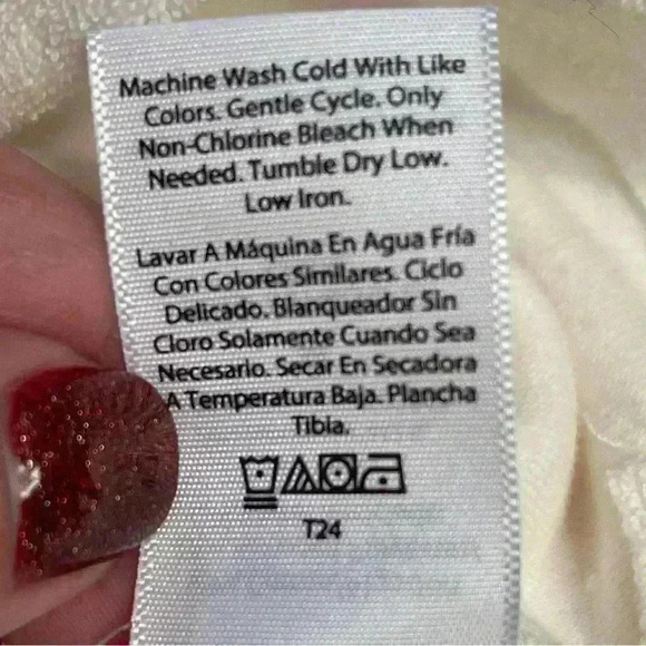 Free Assembly Womens Size M Terry Short Set Egret Sleeveless Front Tie EUC - Picture 16 of 16